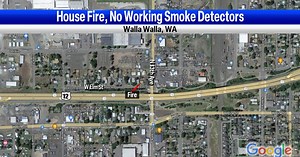 Unoccupied home burns in Walla Walla