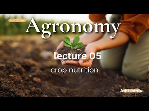 crop nutrition | lecture 05 | fundamentals of agronomy