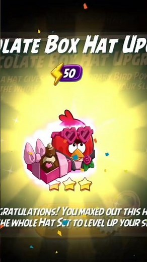 Angry Birds 2 - Chocolate Box Hats Upgrades #angrybirds2 #shorts