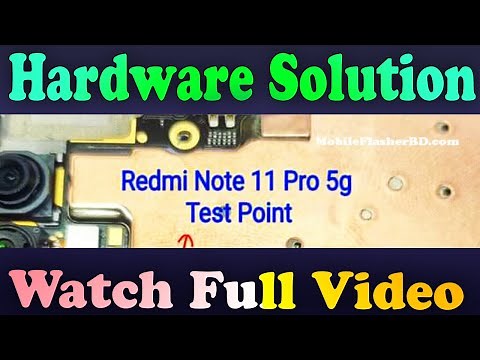 Redmi Note 11 Pro 5G Test Point OR EDL MODE 9008 For FRP Unlock #GSM_Free_Equipment