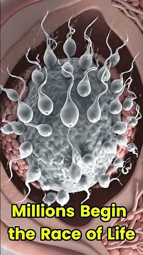 Fertilization Process🩺How Life Begins Inside the Female Body👶#miracleinmotion #educationalshorts