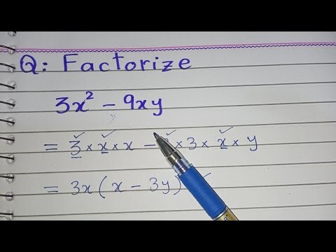 Factorization of Algebraic Expressions – Step by Step Explanation | #factorization #factorize