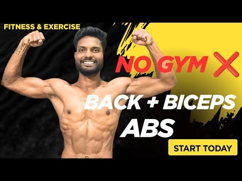No gym ❌ Home workout ✅ Back and Biceps workout at home | Durgesh nishad