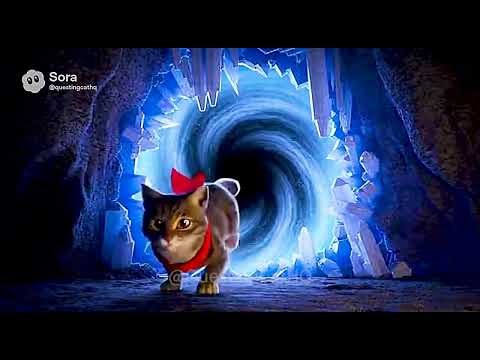 Cat runs arcoss majestic geological epic on the earth in 60 seconds.