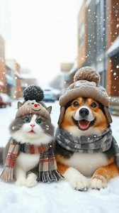 Good morning ❄️🐾Cold outside, warm hearts, happy start to the day.#GoodMorning #WinterVibes #CozyDay | Morning Love