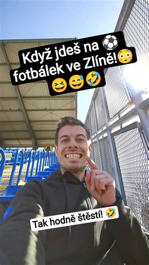 Fotbal⚽ ve Zlíně s lístkem za půlku?😅🤣 Ještě to tam je??🤔🤷