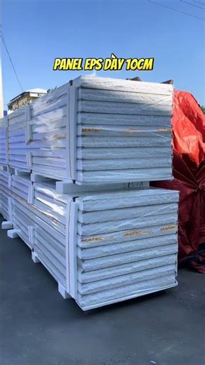 Panel EPS dày 10cm, lõi xốp chống cháy lan