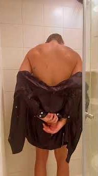 wet guy in shirt and boxers