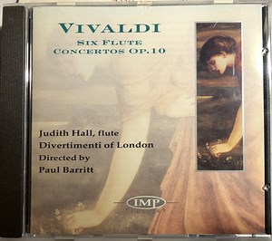 Vivaldi - Judith Hall, Paul Barritt, Divertimenti Of London - Six Flute Concertos Op.10