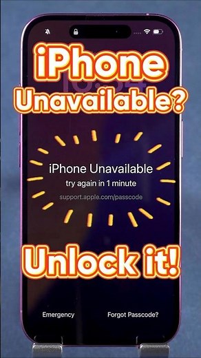 Forgot iPhone Passcode? | iPhone Says iPhone Unavailable? Here’s Unlock it! #shorts