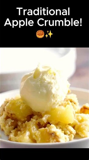 Easy Apple Crumble in 30 Minutes! 🍎✨ Warm & Crispy Dessert