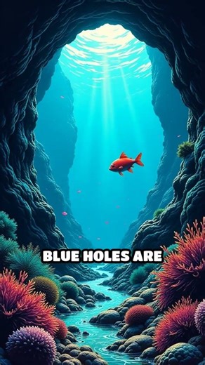 How Mysterious Blue Holes Form in the Ocean