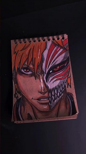 Ichigo Kurosaki Traditional Drawing 🔥 | Bleach Fanart#Bleach #IchigoKurosaki #TraditionalArt