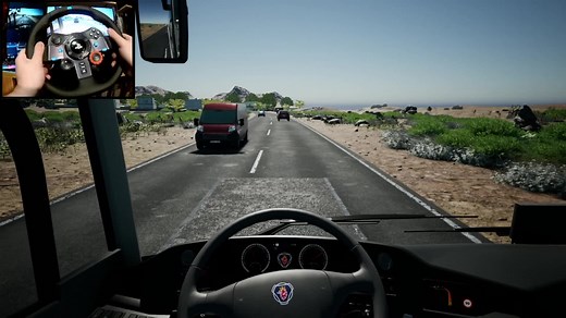 Tourist Bus Simulator Gameplay with Logitech G29 | TML Studios & Aerosoft