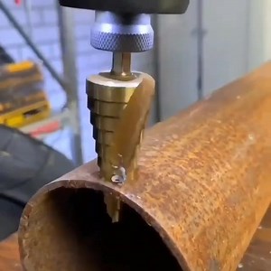 38K views · 60 shares | This Step Drill Bit Set is made from traditional HSS combined with a titanium coating to make them even more durable. Ideal for cutting holes in a variety of materials including mild steel, aluminum, brass, wood, plastic, etc. Get your's here: https://toolshype.com/products/step-drill-bit?aff=85 | Crazy Woodworking Projects | Facebook