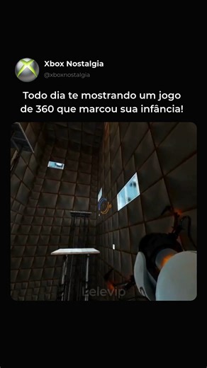 @xboxnostalgia on Instagram: "👉 Siga ( @xboxnostalgia ) se fez parte da era da era de ouro dos videogames e se marcou a sua infância! Falar de Portal: Still Alive no Xbox 360 é relembrar uma das experiências mais inteligentes e inovadoras que já passaram pela nossa tela. O jogo nos apresentou à Aperture Science e à icônica GLaDOS, desafiando a nossa percepção de espaço e lógica com a arma de portais. O que começou como um experimento simples de laboratório logo se transformou em uma jornada de
