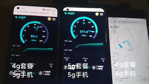 4G套餐用5G网络速度能有多快？【对比5G套餐】