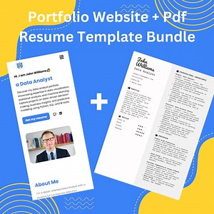 Professional Portfolio Website & Resume Template Bundle | Job-winning Personal Brand Kit | Your Only Way to Stand Out in the Job Market - Etsy Australia