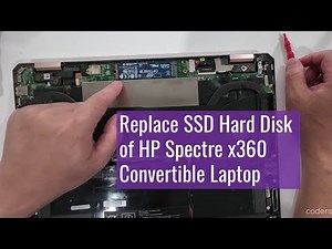 Replace SSD Hard Disk of HP Spectre x360 Convertible Laptop