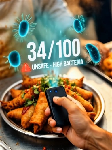 AI food quality scanner checks food safe or unsafe #ai #technology #newinventions #dubai #foryoupage