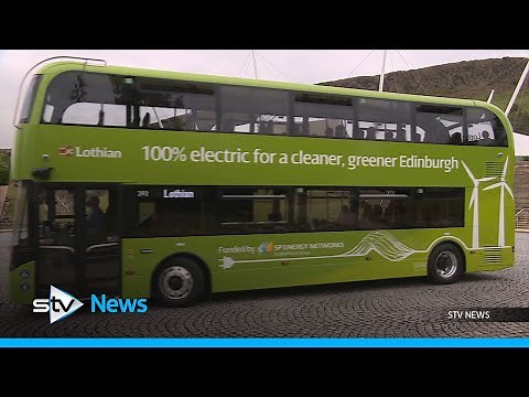 Edinburgh’s first fully electric double-decker buses arrive