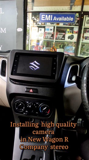 Wagonr reverse camera installation to company stereo #reversecamera #wagonr #pala