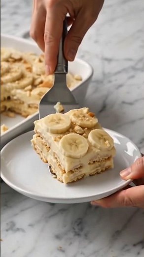 🍌🍮 Easy 4-Ingredient Banana Pudding | Creamy, Classic & No-Bake