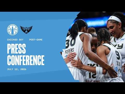 Post Game Press Conference | Sky vs Wings | July 12, 2026