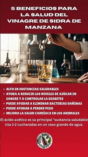Vinagre de manzana: 5 beneficios que debes saber para tu salud