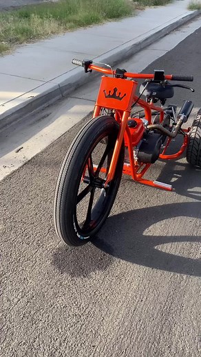 Custom Built Micro Drift Trike With Candypaint and Chrome Finish