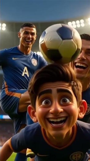 Ronaldo vs Patlu Footwork Battle ⚽🔥 | Realistic 8K Skills #ronaldo #football #shortfeed #viral