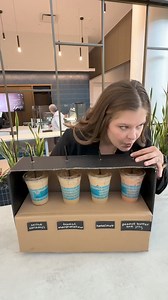 With so many amazing flavor options at our South Campus coffee bar, we decided to put our taste buds to the test. How many would you have gotten correct? ☕⬇ Be honest, you really want to try peanut butter and jelly coffee after watching this video. 🥜🍓 | Auto-Owners Insurance