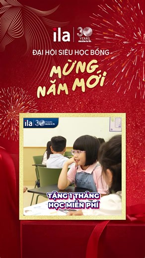 👉 Ba mẹ đăng ký nhận HỌC BỔNG ANH NGỮ tại: https://tinyurl.com/ILA-mienphi-01-thang-12-01 Duy nhất trong livestream hôm nay, ILA dành tặng các bé: 🎁 MIỄN PHÍ 01 tháng học trải nghiệm - cho bé lần đầu tiếp xúc tiếng Anh chuẩn quốc tế 🎁 TẶNG THÊM voucher 100k khi đưa bé đến kiểm tra trình độ miễn phí tại trung tâm bất kỳ thuộc ILA! 🔥 SỐ LƯỢNG CỰC GIỚI HẠN CHỈ 30 SUẤT! | ILA Vietnam