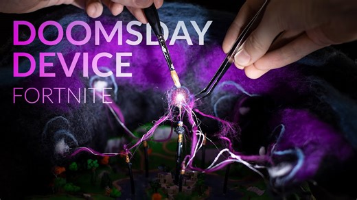 I made the HIVE from Fortnite with clay!