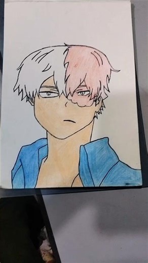 How to Draw Todoroki Shoto Step by Step | easy sketch and color for Beginners