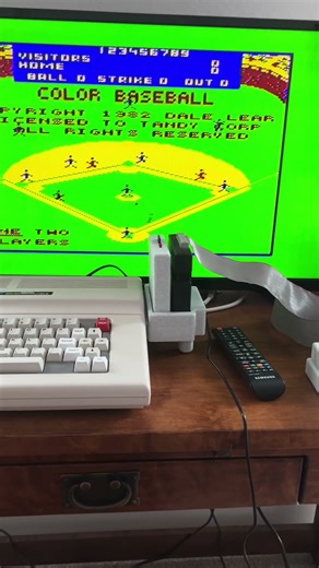 Color Baseball on Tandy Color Computer 3.