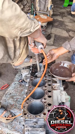 Engine Sleeve Polishing Secrets Every Truck Mechanic Must Know! #Shorts