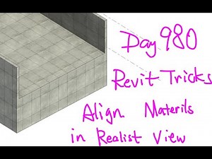Revit Exercise (Day 980) Use surface pattern to help adjust material pattern in realistic view