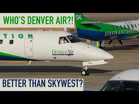 Flying on Denver’s Own Quirky Little Airline! - Denver Air Connection ERJ-145