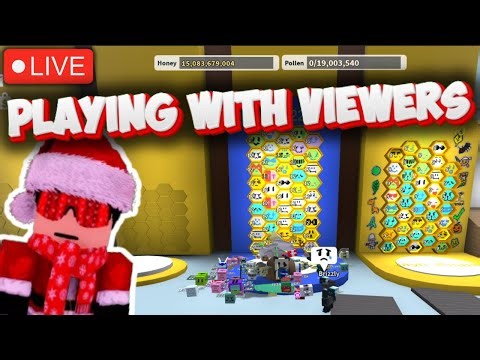 (🔴LIVE) 🍯NEW YEARS EVE PLAYING AND TALKING WITH VIEWERS (Bee Swarm Simulator Roblox)