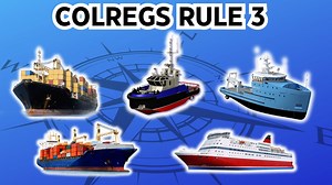 🟥SUBJECT: COLREGS RULE 3 Rule 3 provides definitions for the purposes of the rules. It highlights three types of vessels that may be unable to maneuver as required. First are vessels constrained by their draft, meaning they are in shallow waters and cannot change course easily. Second, vessels engaged in tasks that restrict their maneuverability and ability to avoid other vessels. These activities include, but are not limited to, pipeline laying, dredging, surveying, underwater operations, carg