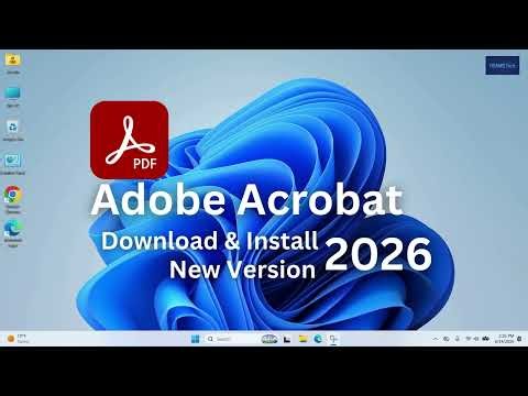 Adobe Acrobat PDF How to Download & Install new Version 2026 @hdamstech