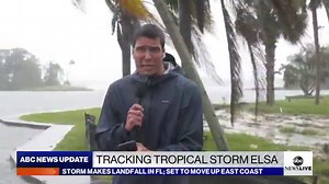 Tropical Storm Elsa makes landfall in Florida, moves Northeast