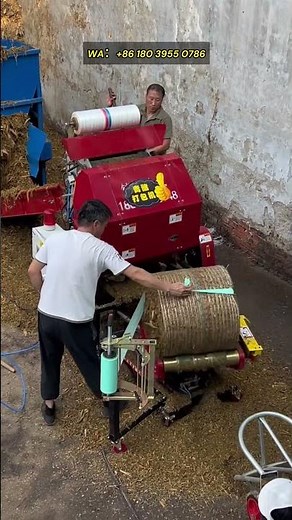 Fully automatic silage baling and wrapping machine, used to store silage for long-term storage