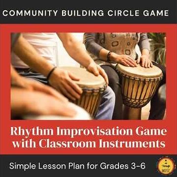Thanksgiving Rhythm Improvisation Circle Game with Music Instruments for Gr. 3–6