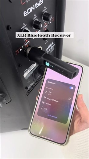 XLR Bluetooth Receiver: setting it up and using it is easy. #bluetooth #wireless #xlr #dj #receiver