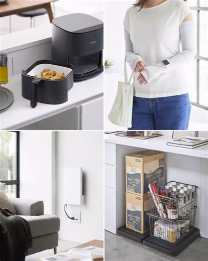 山崎実業 キッチン_インテリア_ランドリー_収納のメーカー on Instagram: "今週もたくさんの、いいね！フォローをありがとうございました！ それでは、今週の商品をハイライトにてご紹介。 ■ リバーシブルで使えるUVカット機能付きアームカバー。「リバーシブルで使えるアームカバー タワー」 ■ ノンフライヤーのお手入れが楽になるシリコーン製のライナー21cm「ノンフライヤーライナー タワー 21cm」 ■ 家電やゴミ箱、食品ストックの移動がラクラク！「台車 タワー」 ■ 置き場所に困るルーターとケーブルを隠してすっきり！ルーター収納Lサイズ「ウォール隠せるルーター収納 タワー Lサイズ 石こうボード壁対応」 ——————————— 山崎実業のコラムサイト「Simple Life Lab.」も運営中◎ 暮らしのアイデアや、漫画ヤマクマちゃんなど様々なコンテンツが掲載されています。 是非ご覧ください。 https://lab.yamajitsu.co.jp/ ——————————— #home#収納#シンプル#モダン#便利#雑貨#yamazaki#山崎実業 #ヤマジツ"