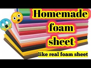 Homemade foam sheet|How to make foam sheet at home|Diy foam sheet|foam sheet making at home