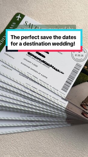 Destination Wedding Save the Dates and Invitations | Travel Theme Ideas