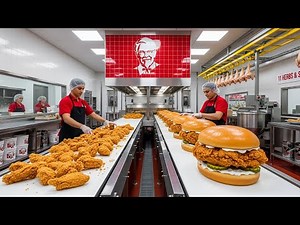 How KFC Chicken Is Made In Factory & Restaurant